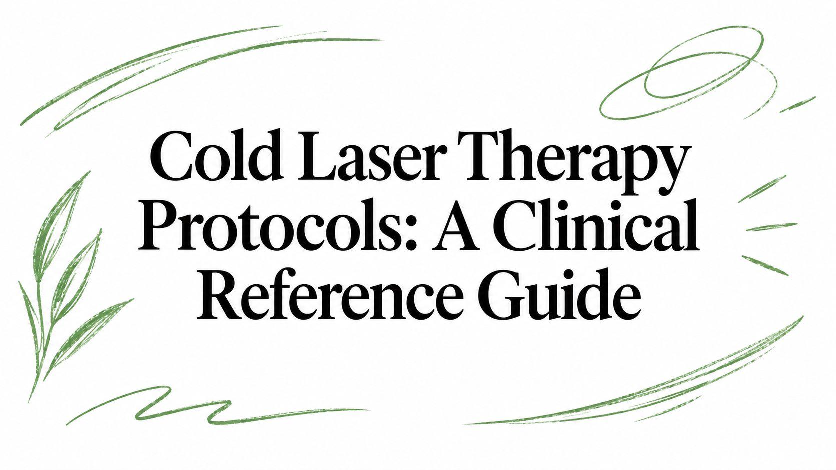 Cold Laser Therapy Protocols: A Clinical Reference Guide