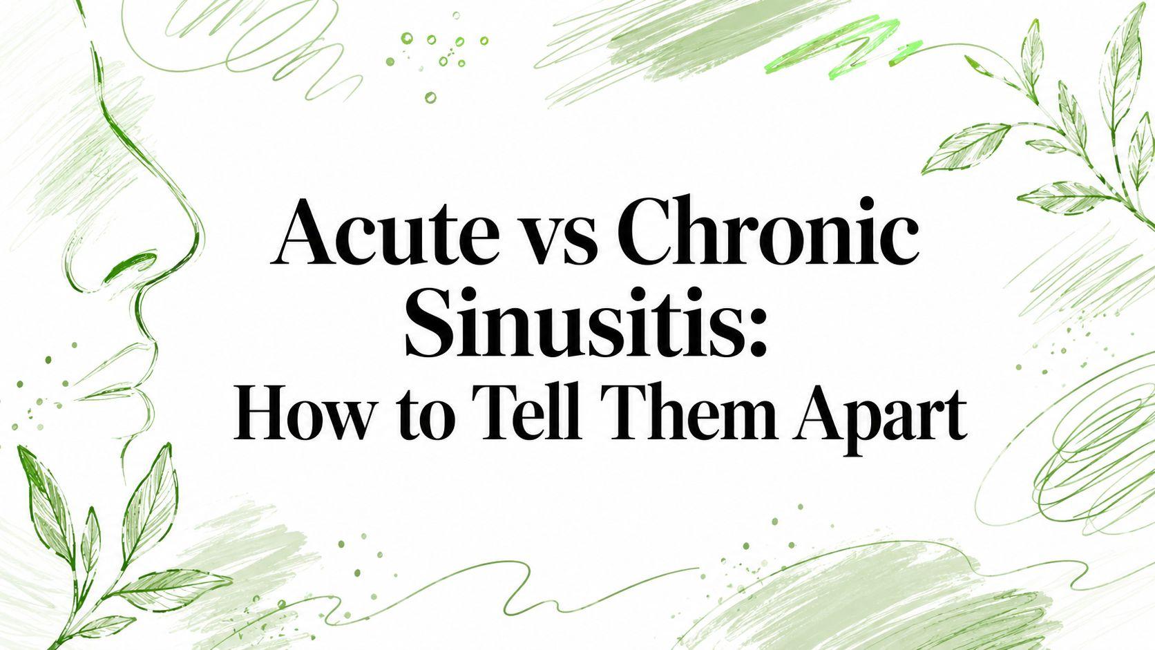 Acute vs Chronic Sinusitis: How to Tell Them Apart