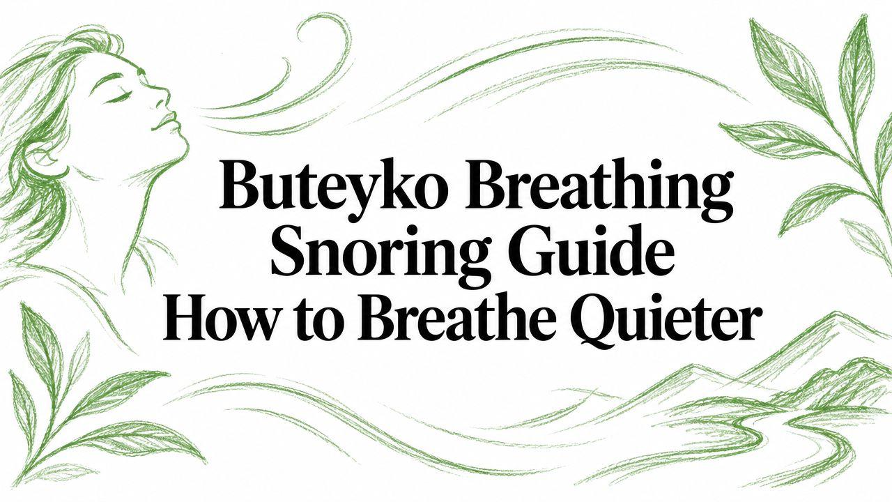 Buteyko Breathing Snoring Guide How to Breathe Quieter