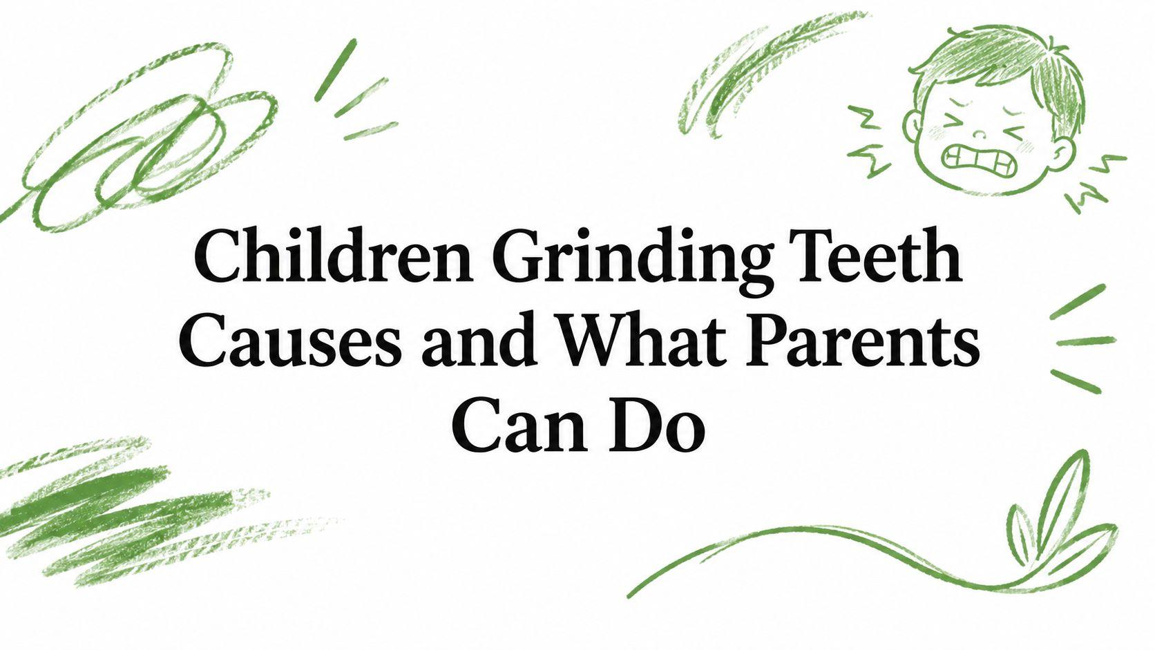 Children Grinding Teeth Causes and What Parents Can Do
