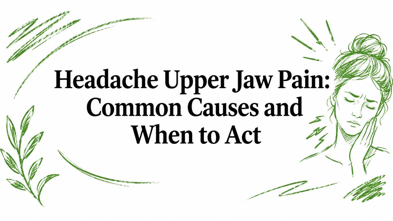 Headache Upper Jaw Pain: Common Causes and When to Act