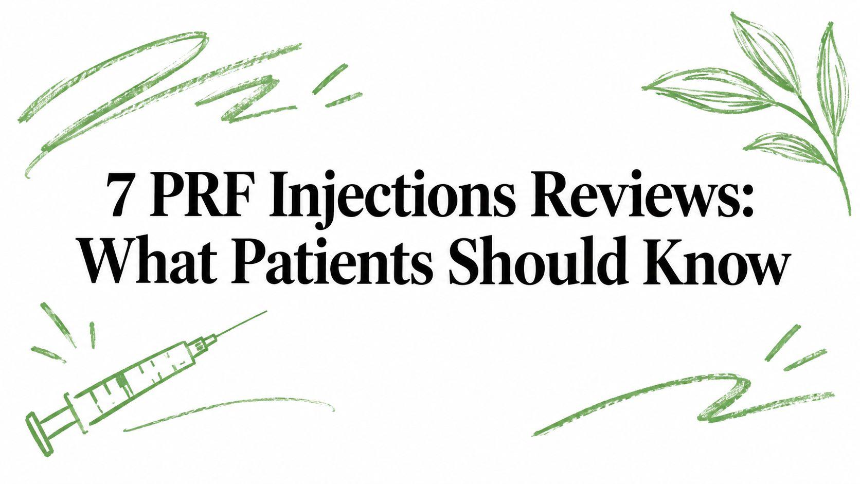 7 PRF Injections Reviews: What Patients Should Know