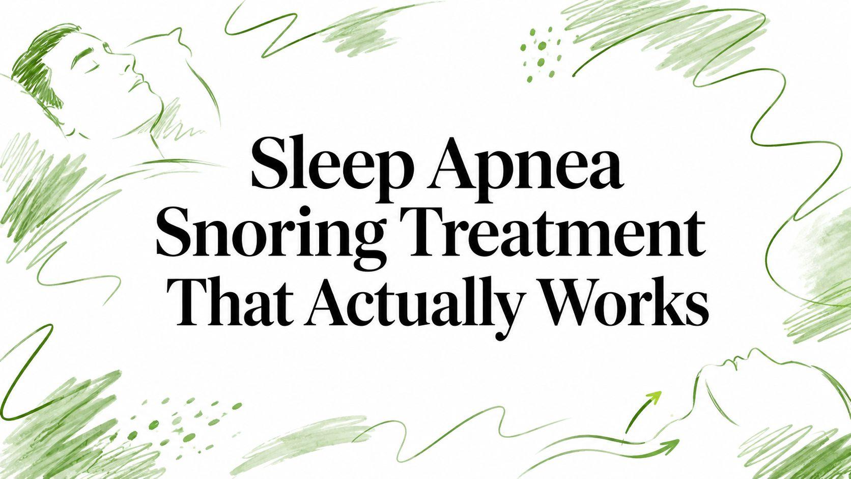 Sleep Apnea Snoring Treatment That Actually Works